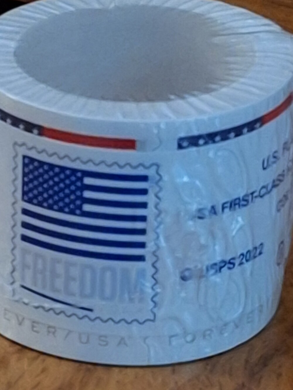 1 Roll Of 100 FREEDOM Forever Stamps (78$ Value!) American Flag Design - Picture 2 of 8